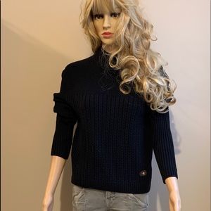 Post Card Italy black wool turtleneck SM ***NWOT